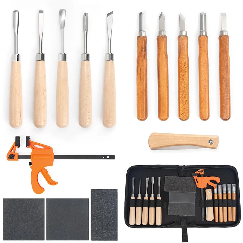 Woodworking Kits For Adults - Ahşap Oyma Seti 15 Parça Ahşap