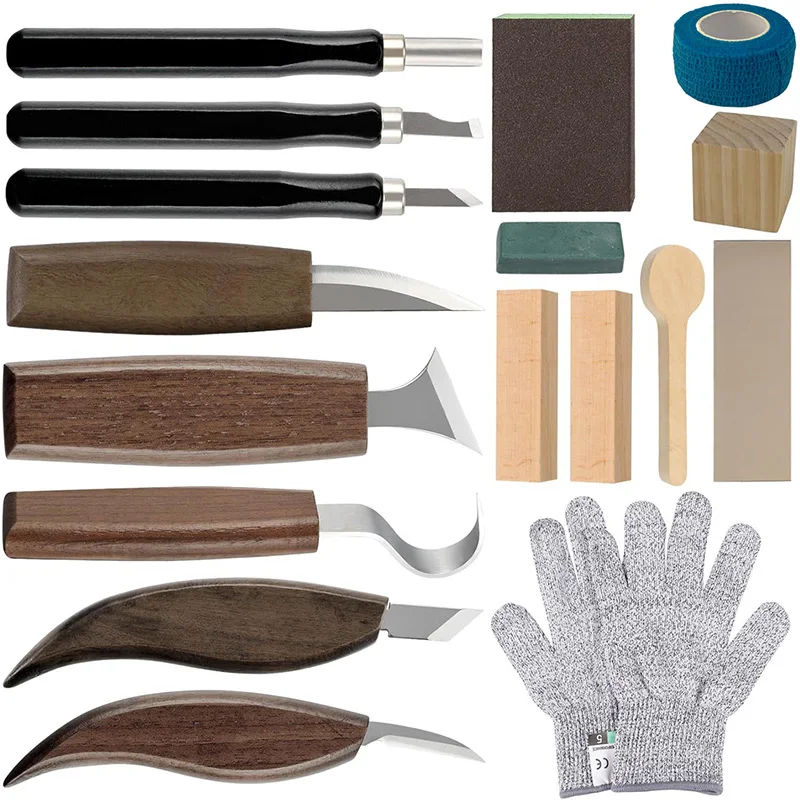 Woodworking Kits For Adults - Ahşap Oyma Seti 17 Adet Yeni