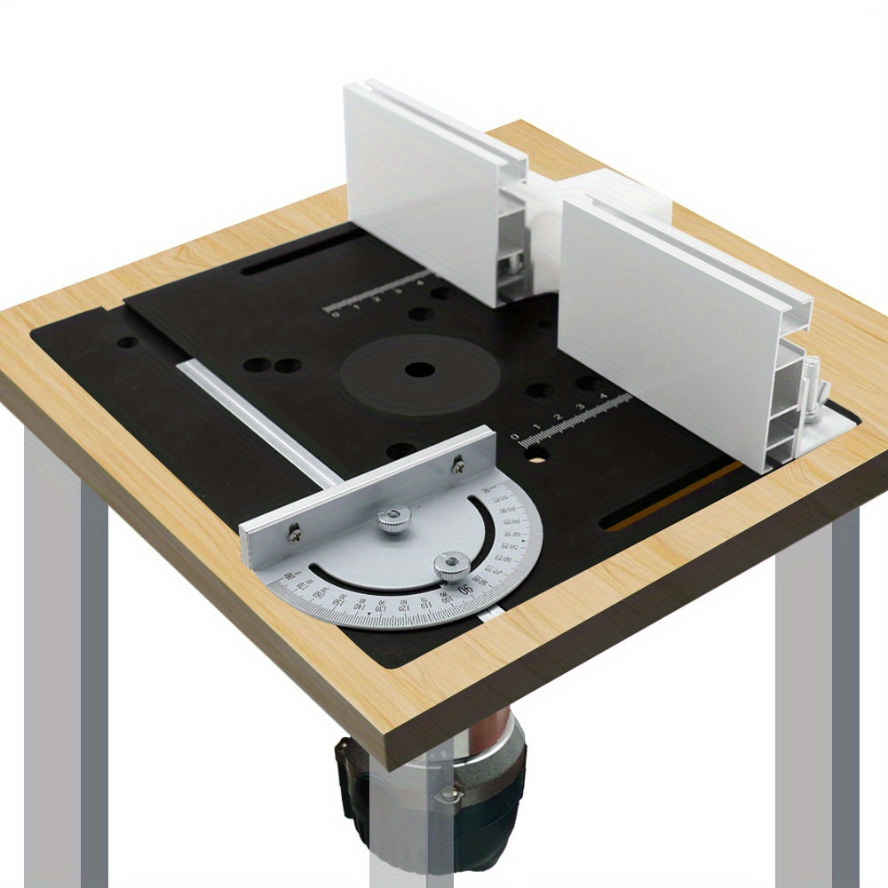 Woodworking Router - Alüminyum Yönlendirici Masaüstü Ekleme Kartı, Açılı