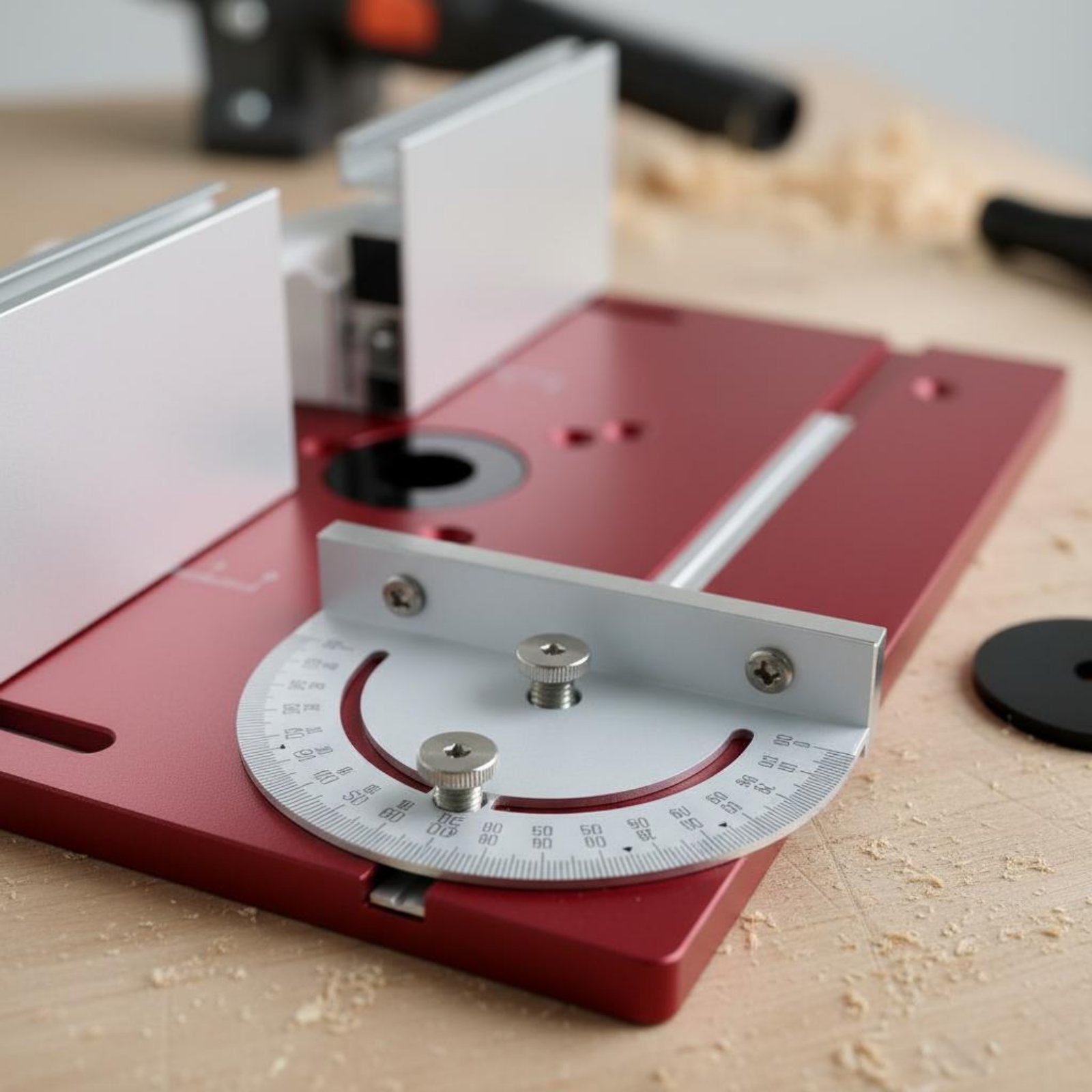 Woodworking Router - Alüminyum Router Çevirme Plakası Hassas Ölçekli