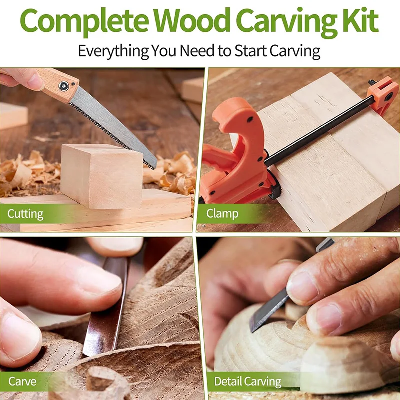 Ahşap Oyma Seti 15 Parça Ahşap - Woodworking Kits For Adults incelemesi ve fiyatı