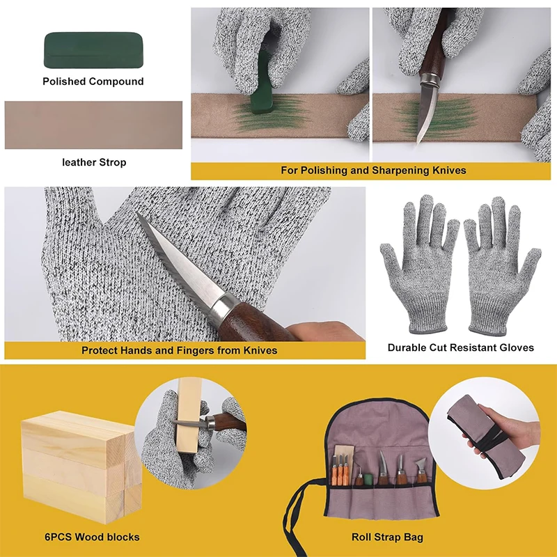 Ahşap Oyma Seti Ahşap Oyma Bıç - Woodworking Kits For Adults incelemesi ve fiyatı
